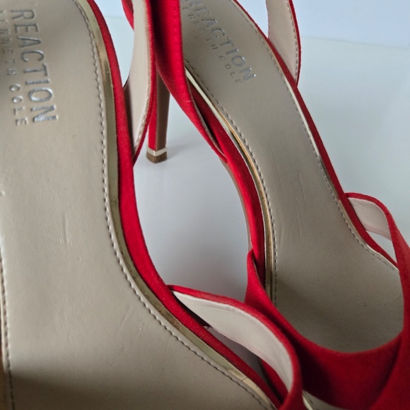 Kenneth Cole Chic Red Slingback Heels - Picture 9 of 17
